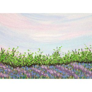 A Peaceful View By Deb Bossert Artworks "5 x 7" Original Acrylic Painting